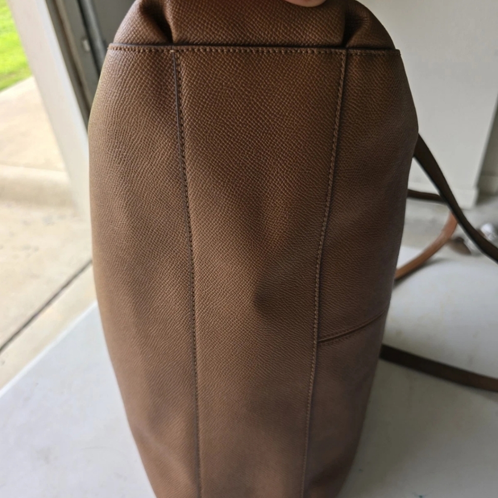 Coach Christie Carryall Leather HandBag Brown Women Large 3way Removeable Strap - Picture 12 of 13
